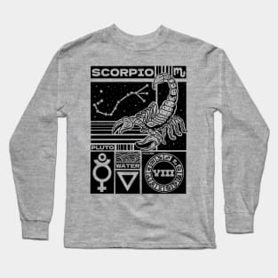 Scorpio Zodiac Astrology Sign Long Sleeve T-Shirt